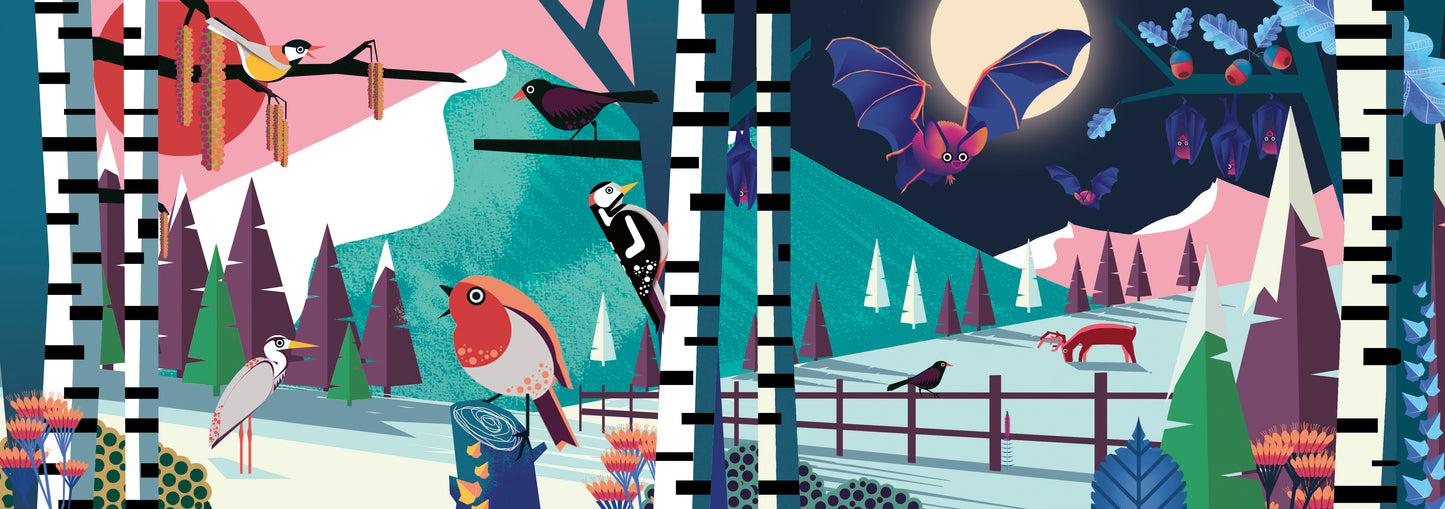 Greeting card XL - Christmas landscape