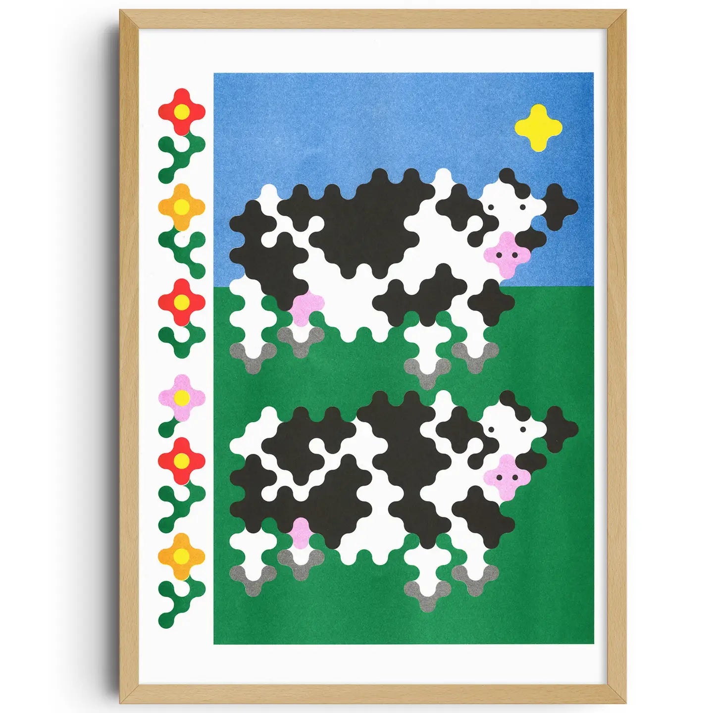 Buy artprint with two cows by Joe O'donnell