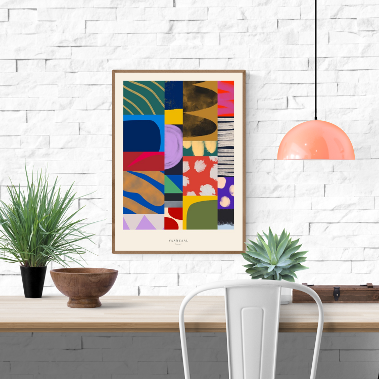 buy colorful collage artprint by Marin Vaan Zaal