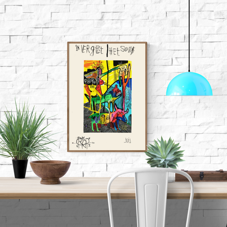 buy abstract illustration squeele like a pig by Sven Reubens