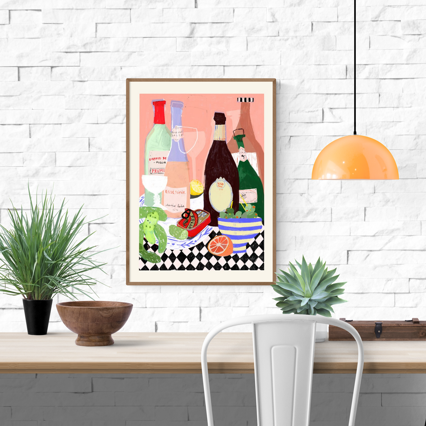 buy artprint with food and wine by Wünsch & Stömer