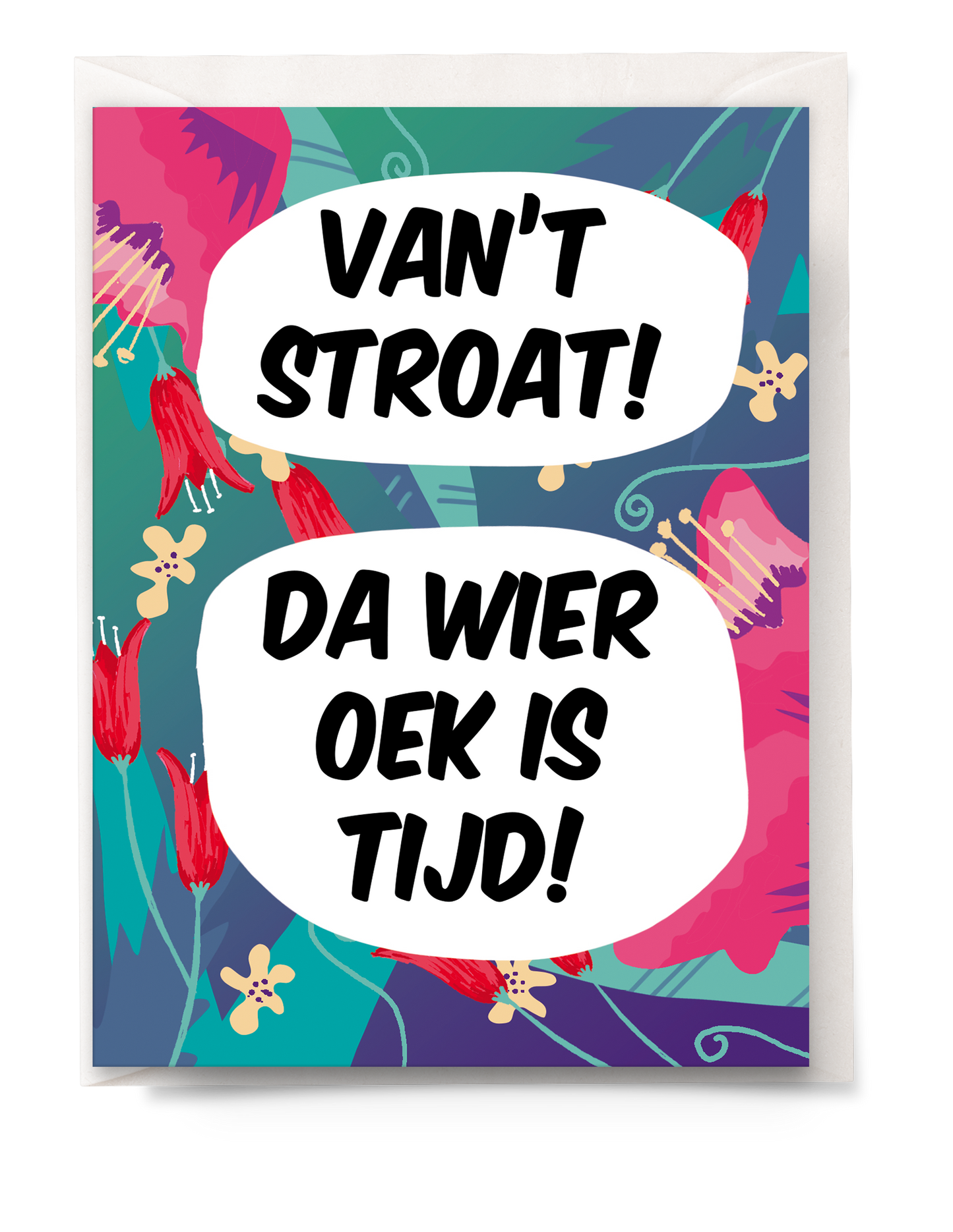 greeting card - Tante Colette - van't stroat?