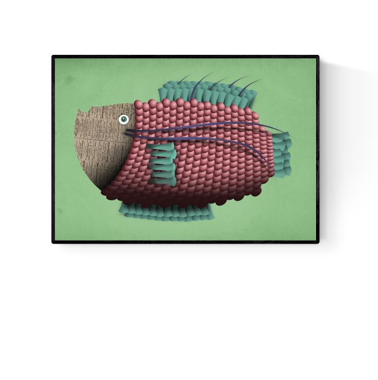 buy ocean fish artprint illustration by Studio Frits