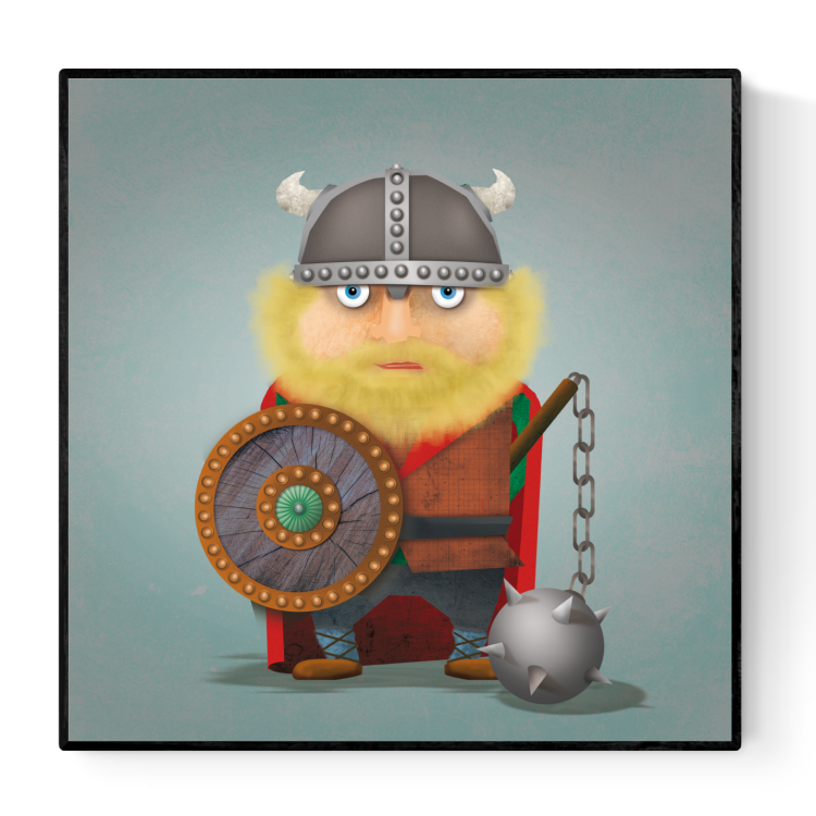 buy Harald the viking illustration artprint by Studio Frits