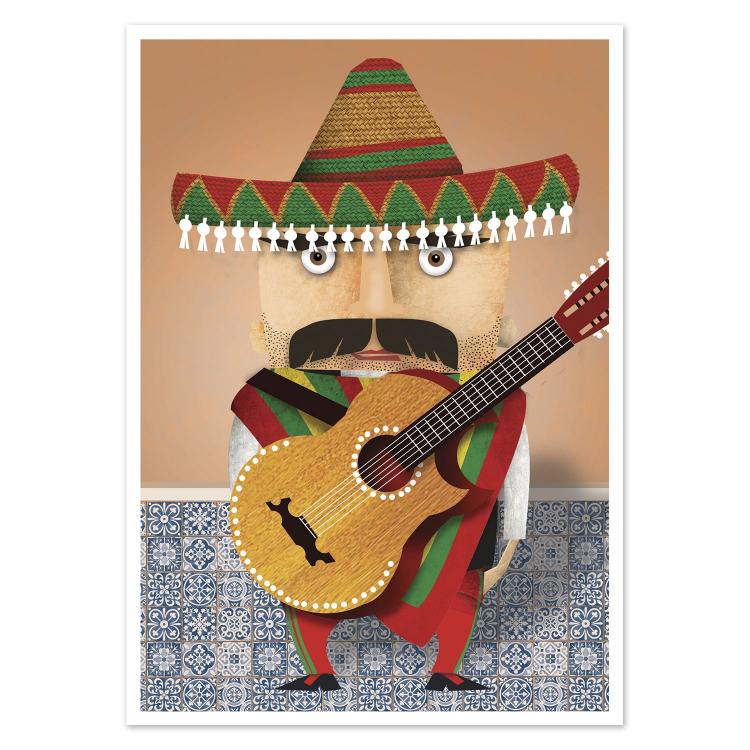 buy stereotype Mexican illustration postcard