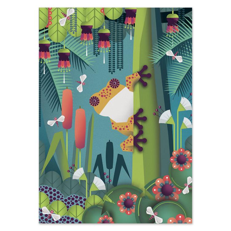 buy postcard frog illustration studio Frits