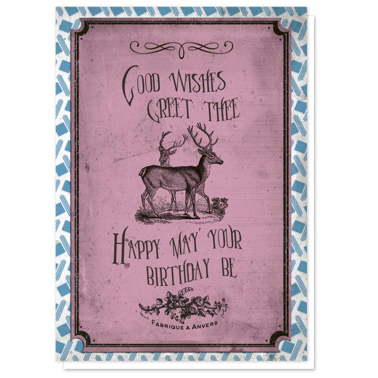 buy vintage birthday greeting card set