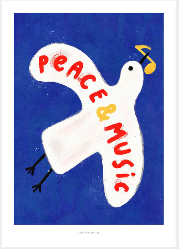 just cool design - peace & music