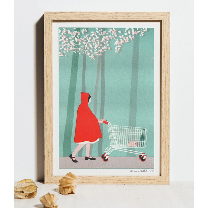 Buy illustration with little red hood by Dorianne Millet