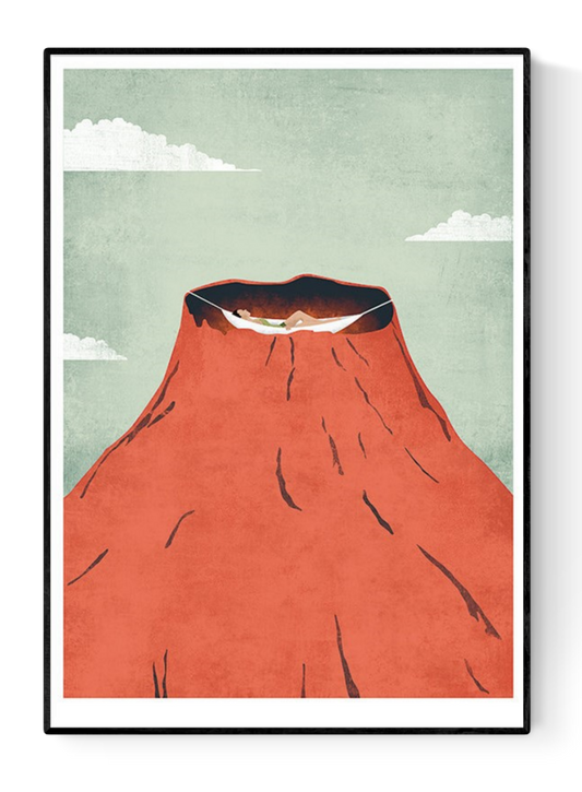 buy volcano illustration by Ana Yael