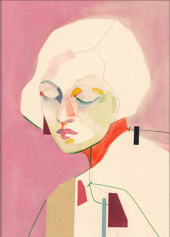 buy illustrational print abstract woman by Angel Hernandez