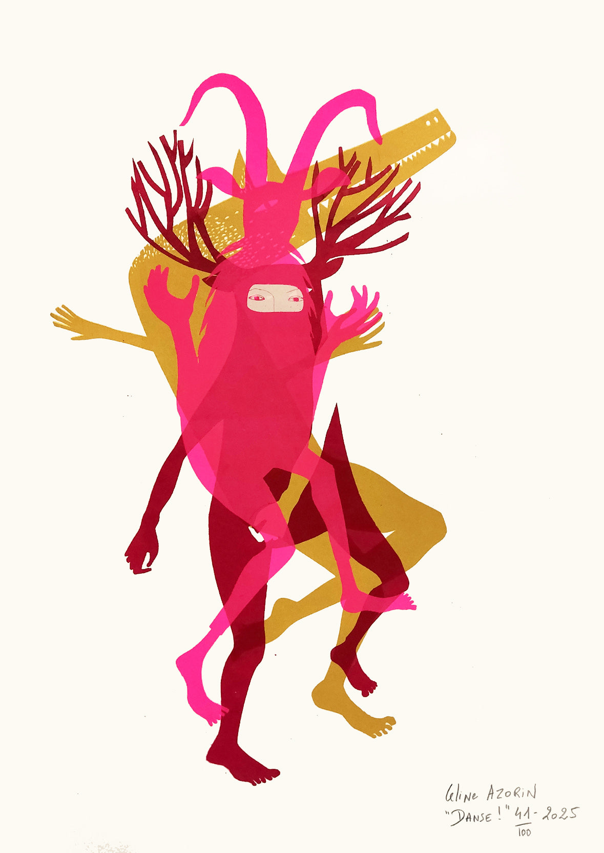 buy hanmade screenprint by Celine Azorin