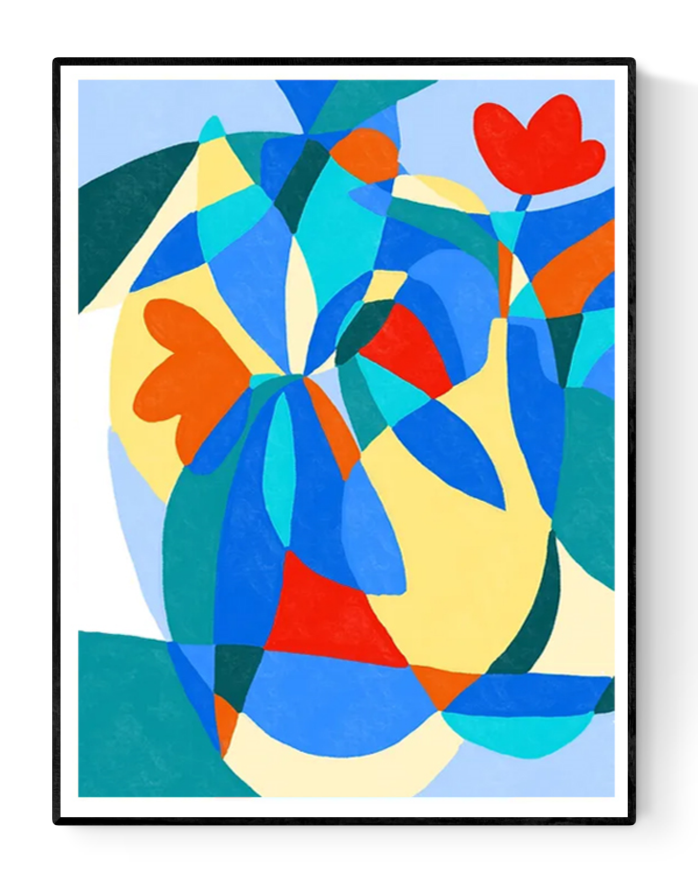 Buy colorful abstract tulips illustration by Teresa Rego