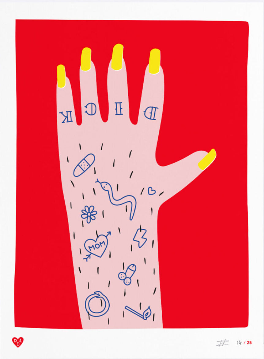 Buy nails artprint by Dicks don't lie