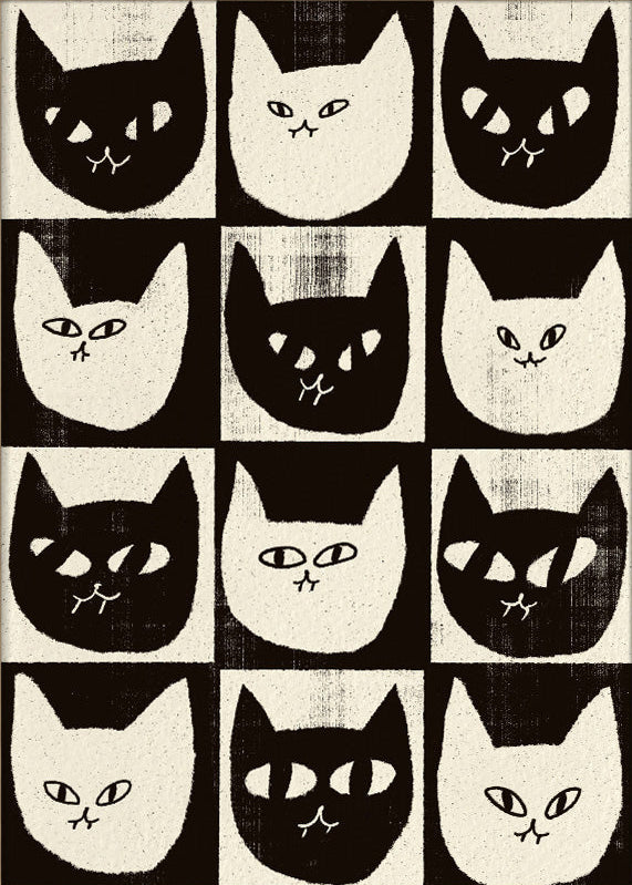 Buy Balck and white cat artprint by Eniko Eged