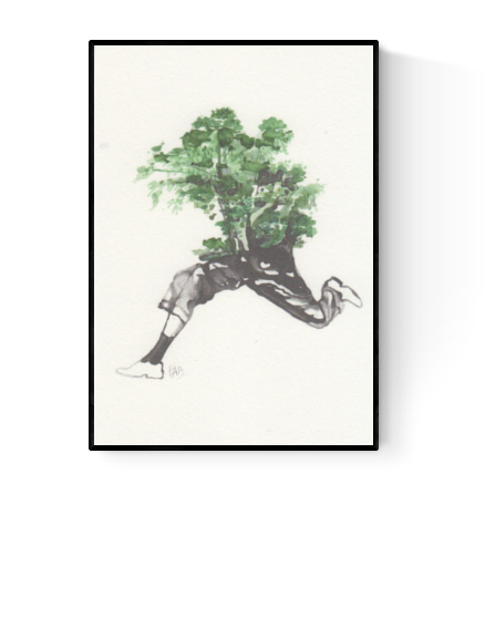 Buy running tree illustration by FAB