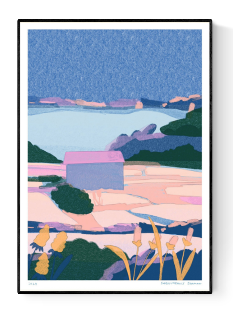 buy illustration with salt marshes by Sanlemo Jeanne Saboureault