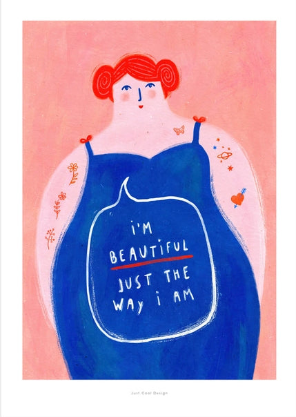 Buy artprint wall art with fat woman by Just cool design