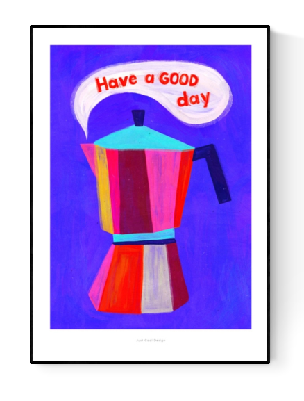 Buy illustration with moka coffee express by Just cool design