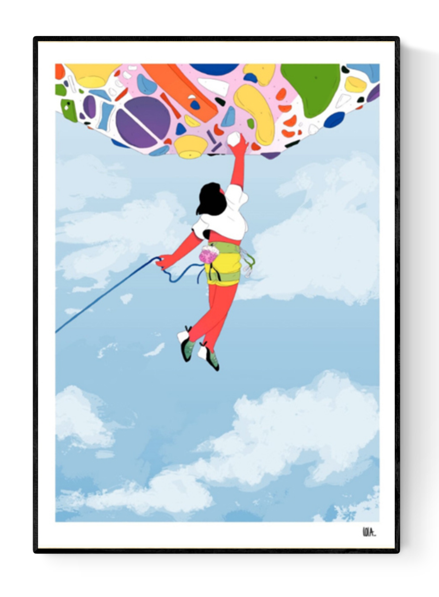 Buy flying woman illustration by Lola Penicaud