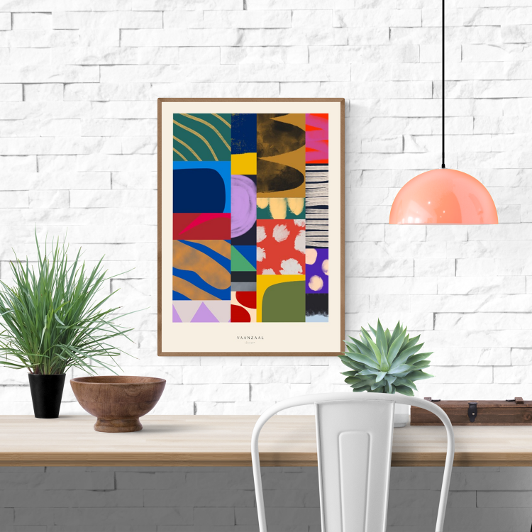 buy colorful collage artprint by Marin Vaan Zaal 