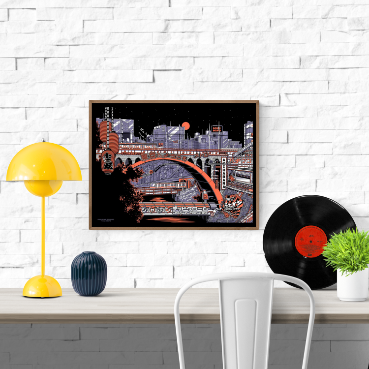 buy artprint with Tokyo by night by Paiheme studio 