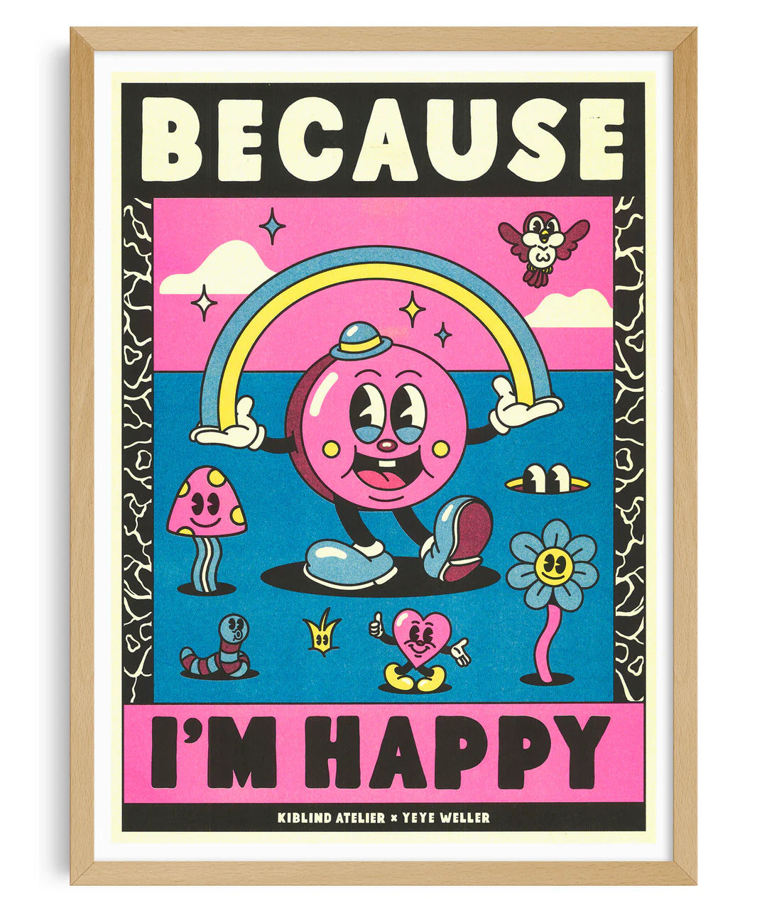 Buy illustration because I'm happy by Yeye Weller