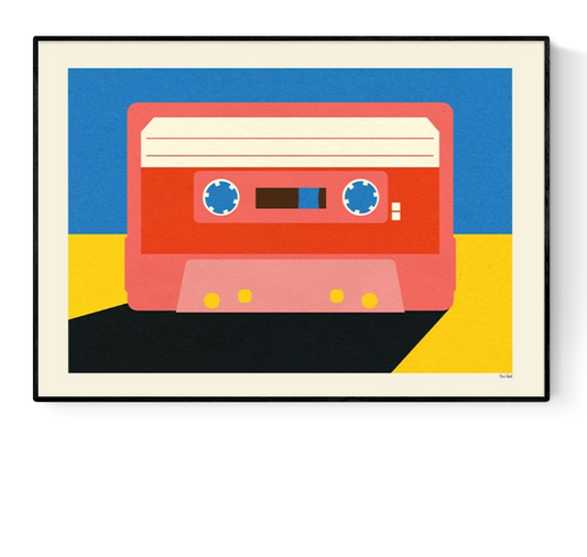 buy cassette tape illustration by Rosi Feist 