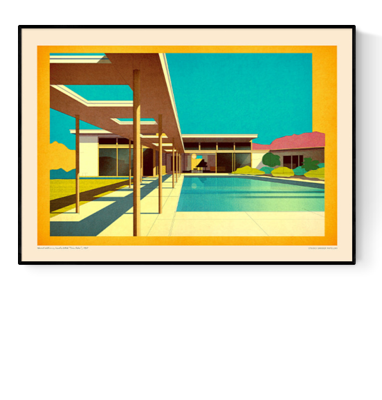 Buy summer stylish house illustration by Studio Sander Patelski