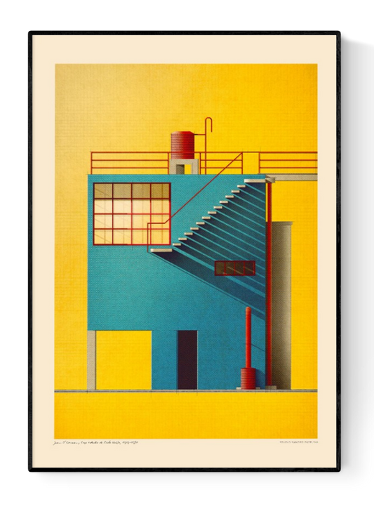 buy casa estudio de Frida Kahlo illustration by Sander Patelski 