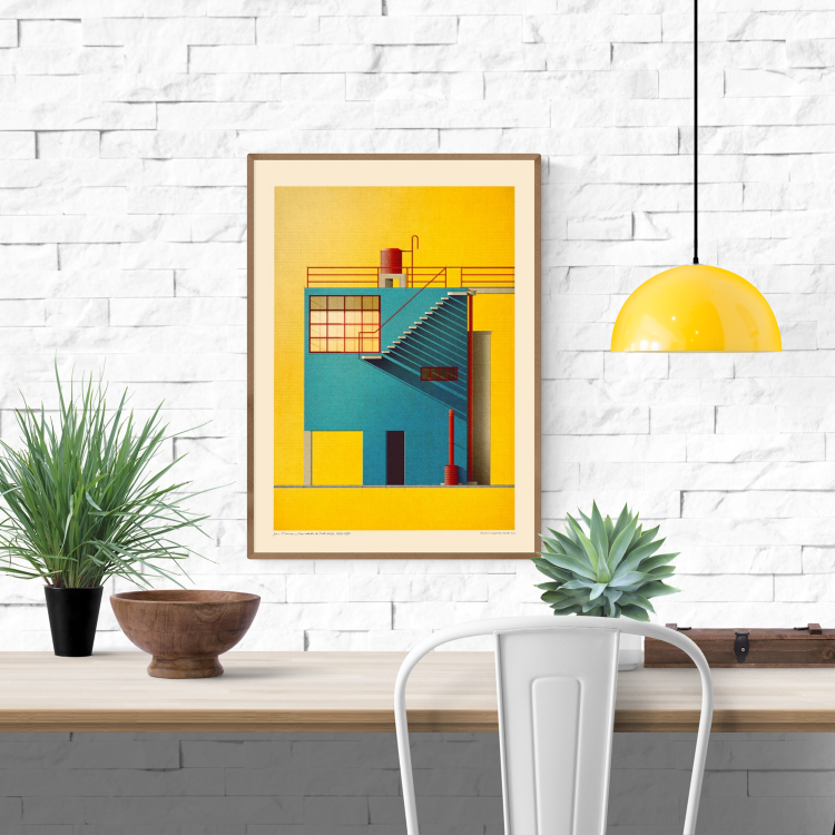 buy casa estudio de Frida Kahlo illustration by Sander Patelski 