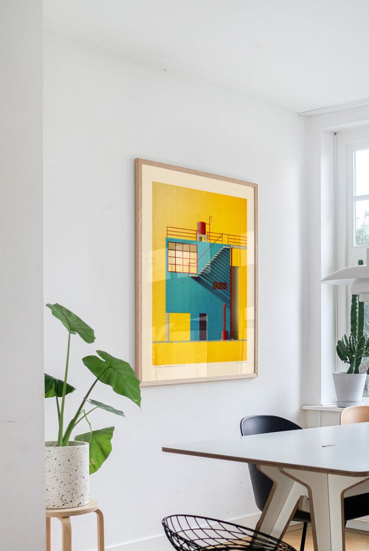 buy Sander Patelski casa Frida Kahlo artprint