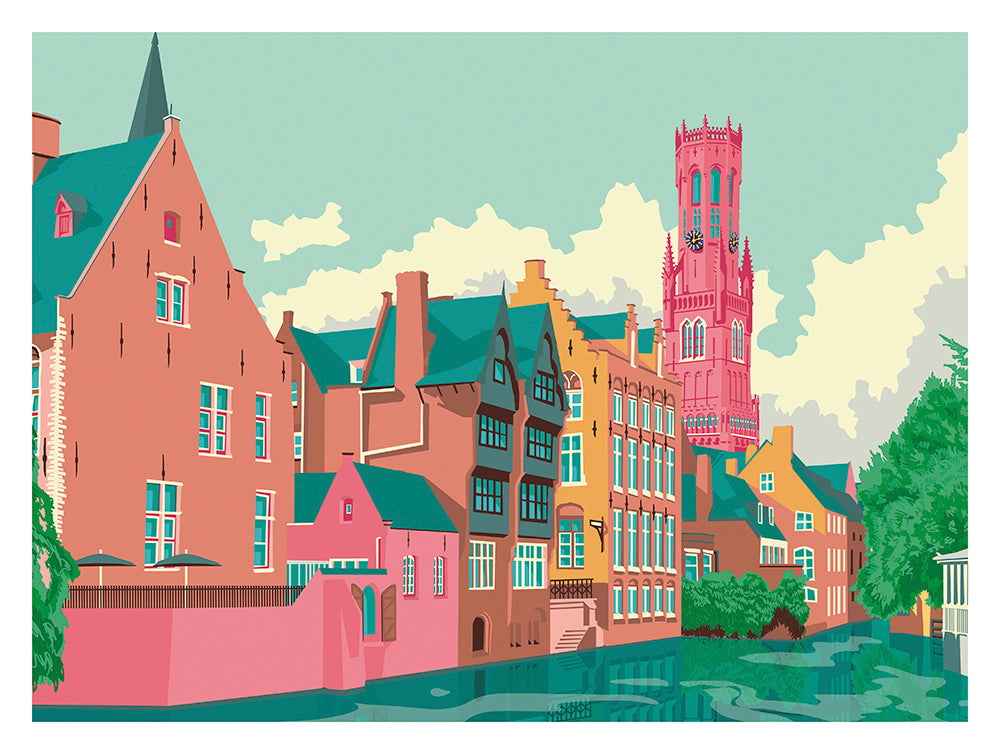 Buy Bruges Belgium artprint by Studio Frits