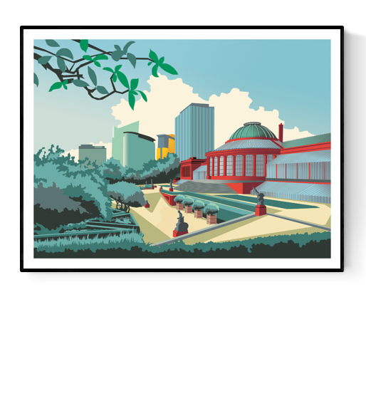 Buy Brussels Botanique illustration by Studio Frits