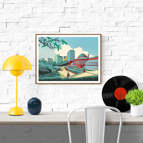 Buy Brussels Botanique illustration by Studio Frits