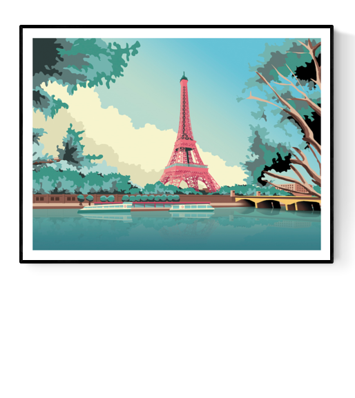 Buy Eiffel tower's illustration by Studio Frits