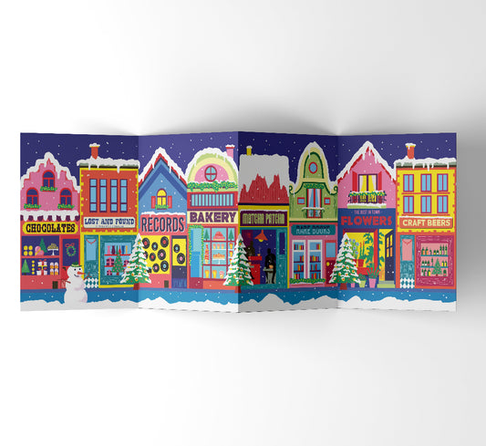 buy this Christmas town houses XL card