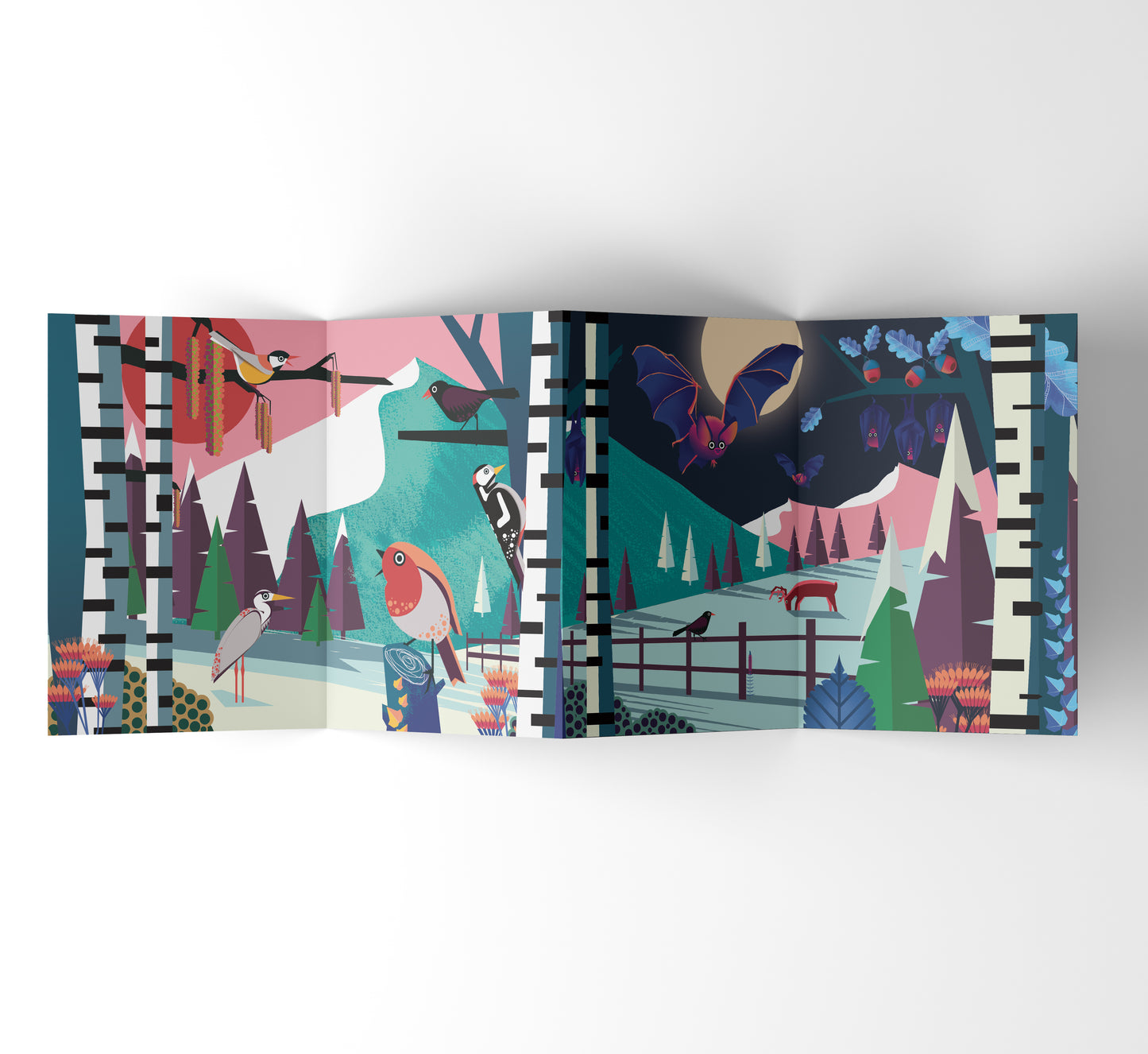 Greeting card XL - Christmas landscape