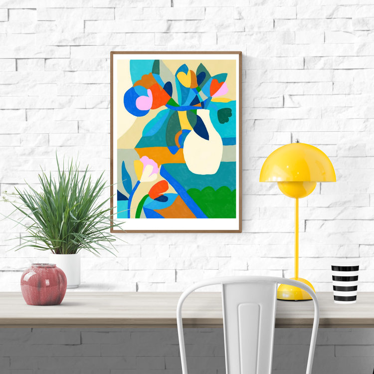 buy abstract floral illustration  by Teresa Rego 