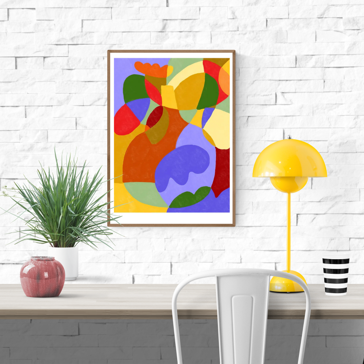 buy colorful abstract artprint by Teresa Rego 