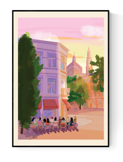 buy Antwerp illustration by Valeria Maggiani