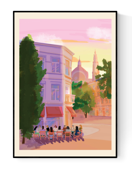 buy Antwerp illustration by Valeria Maggiani