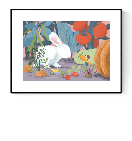 buy year of the rabbit print by Willy Laung