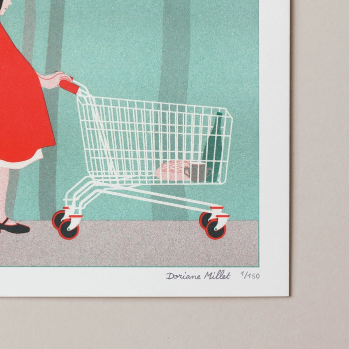 Buy illustration with little red hood by Dorianne Millet