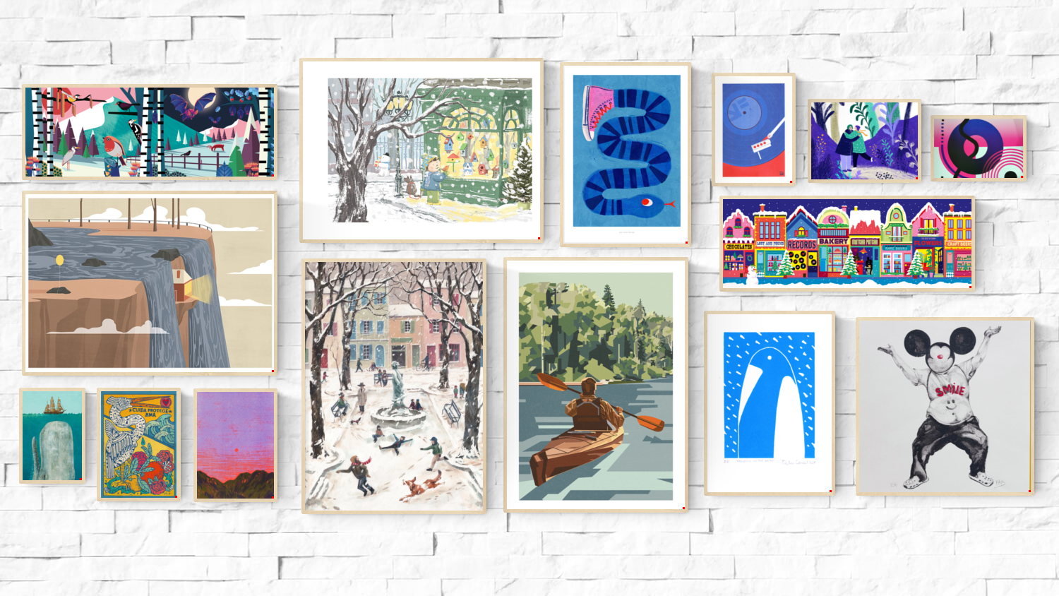 buy artprints from illustrators and graphic artists