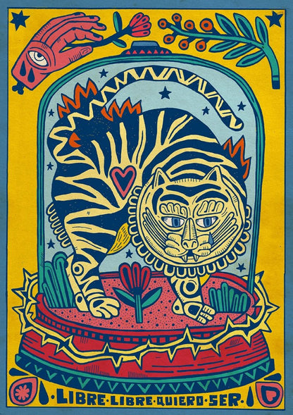 buy illustration with tiger by Asis Percales 