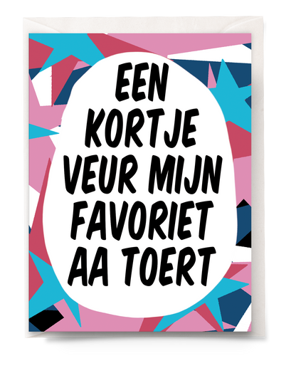 Greeting card - Tante Colette - Favoriet aa toert