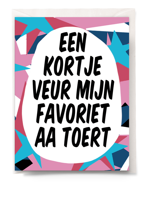 Greeting card - Tante Colette - Favoriet aa toert