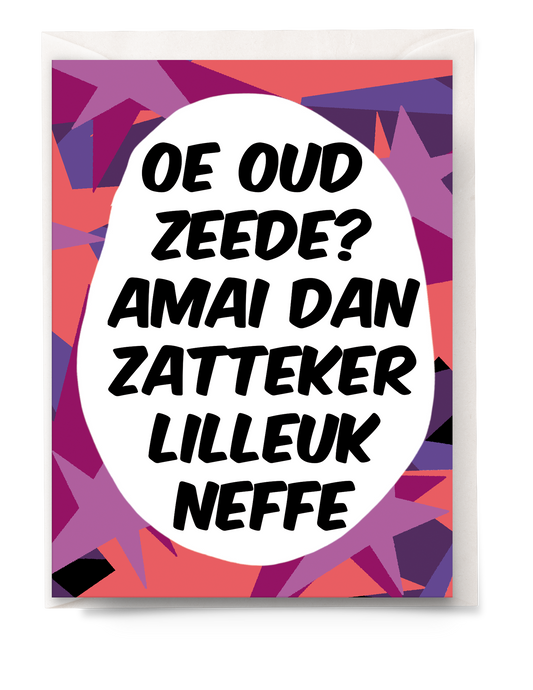 Greeting card - Tante Colette - Dan zattek er lilleuk neffe