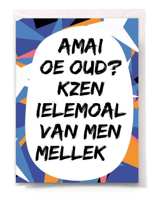 greeting card - Tante Colette - van men mellek